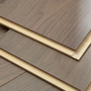 Matte surface wood plank flooring with natural grain texture